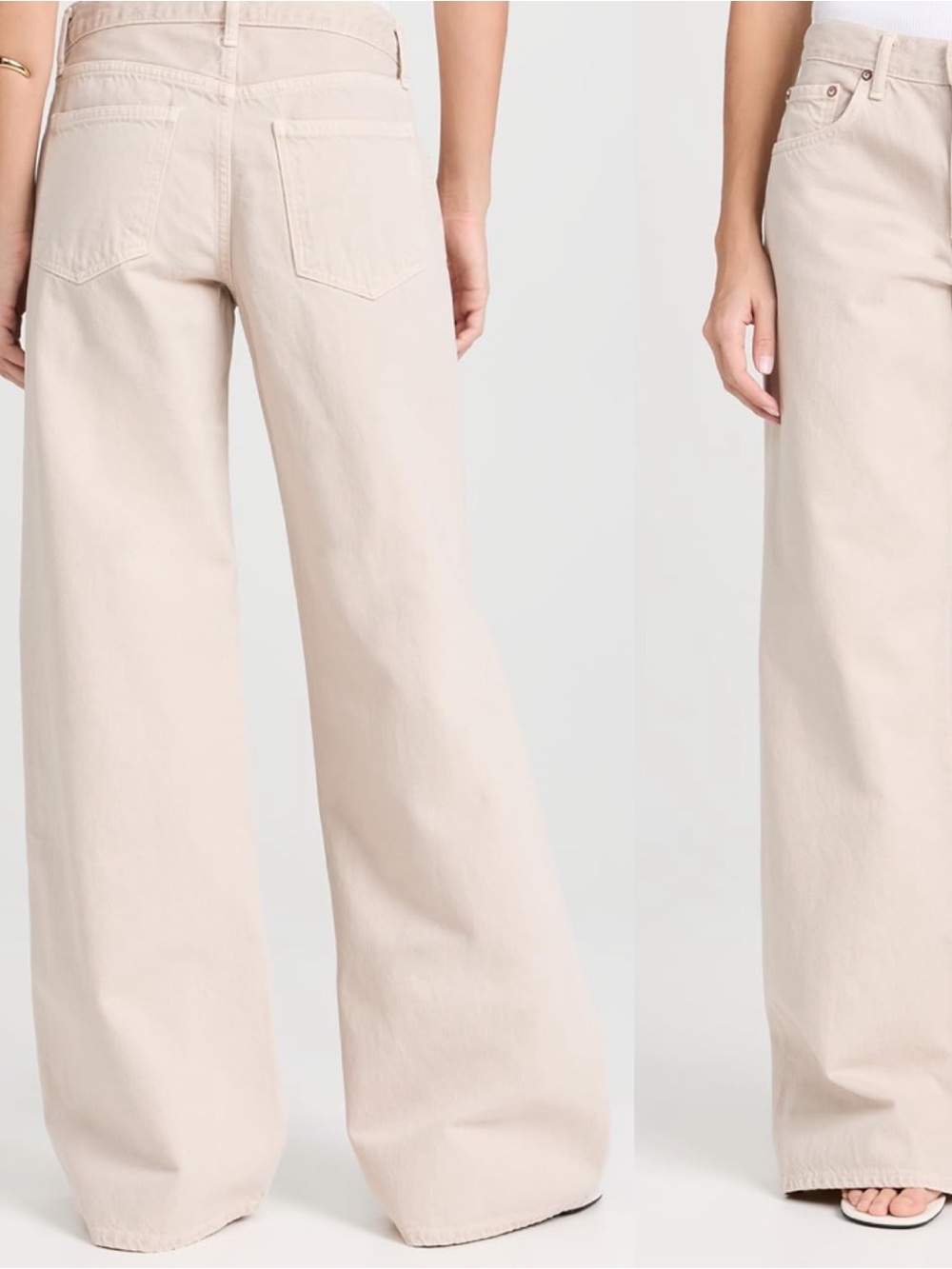Agolde Beige Denim Pants